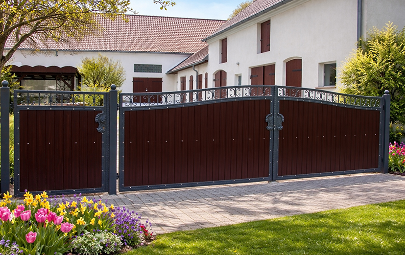 Bestandstor mit Mahagoni-Paneelen modernisiert