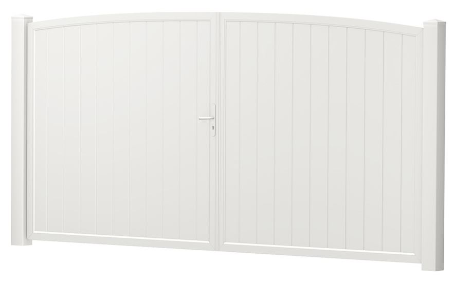 Sichtschutz-2-Flügel-Hoftor Oberbog.