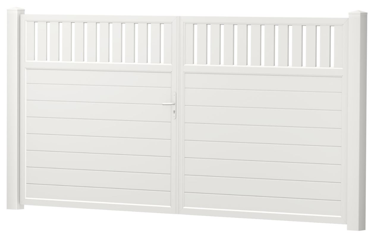Sichtschutz-2-Flügel-Hoftor Design Typ 1
