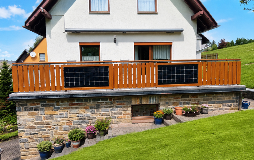 Golden Oak mit Energie am Balkon