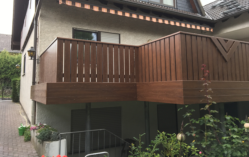 Balkon mit Charakter und Kante