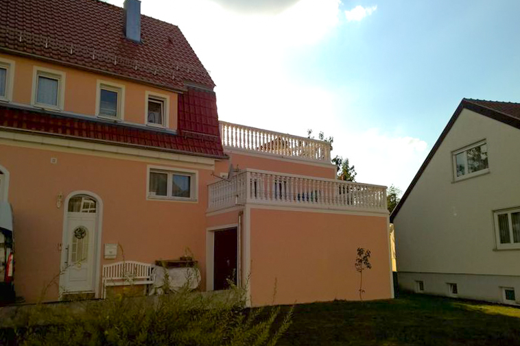 Baluster aus Kunststoff in Weiß