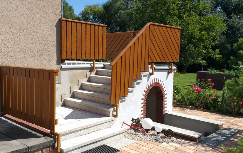 Treppenaufgang mit Charakter