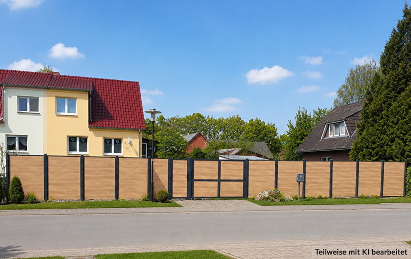 Große Anlage, ruhig gegliedert