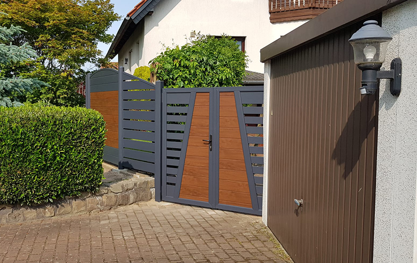 Design trifft Funktion im Hofeingang