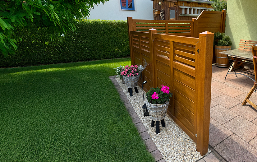 Sichtschutz mit Charme in Golden Oak