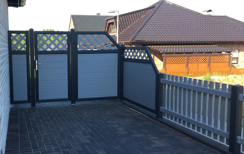 Vielseitige Zaunkombination mit System