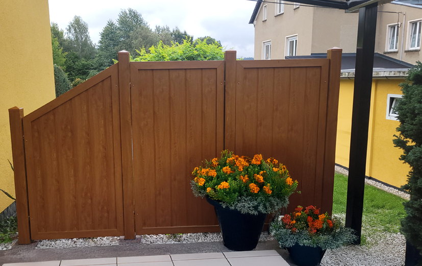 Terrassenschutz in Golden Oak