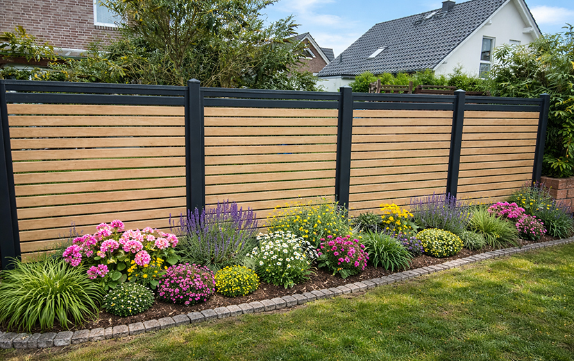 Moderner Sichtschutz mit luftiger Optik