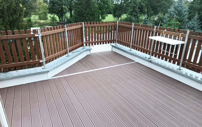 Braune Fläche ordnet Außenflächen