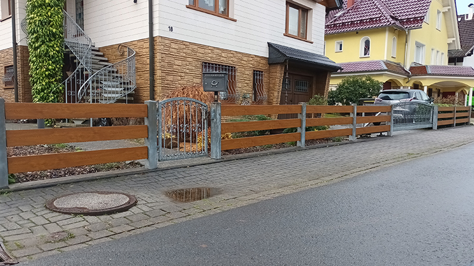 Pflegeleichte Zaunlösung mit System