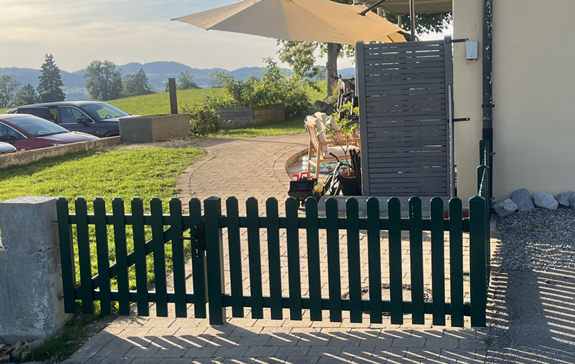 Grüner Zugang zum Garten