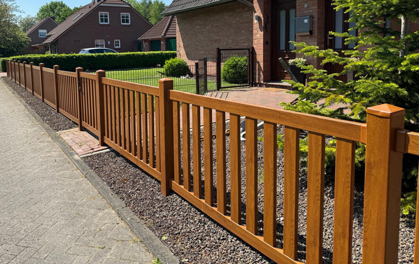 Warme Linie am Gehweg